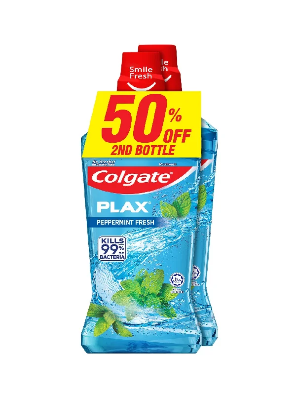 COLGATE PLAX PEPPER MINT 750ML VALUE PACK