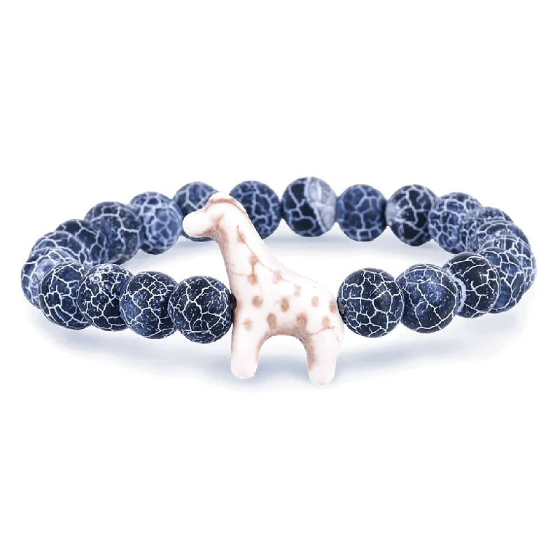 Fahlo : The Trek Bracelet - Giraffe-Tracking Bracelet in River Blue