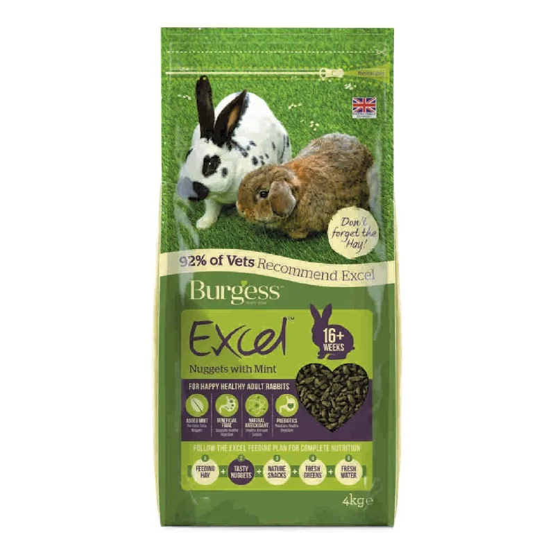 Burgess Excel Adult Rabbit Food with Mint 4kg