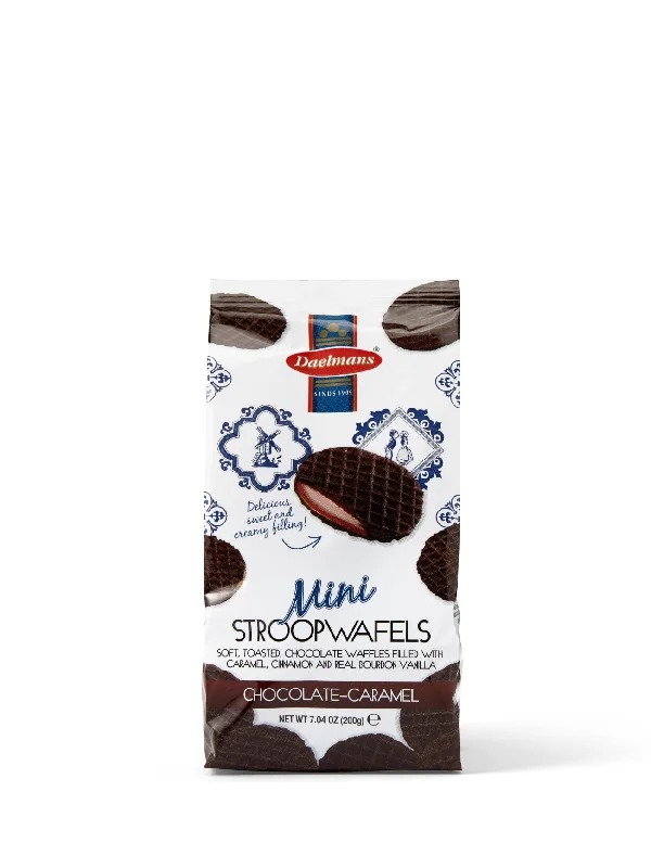 DAELMANS CHOCOLATE CARAMEL BITES STROOPWAFELS 200G