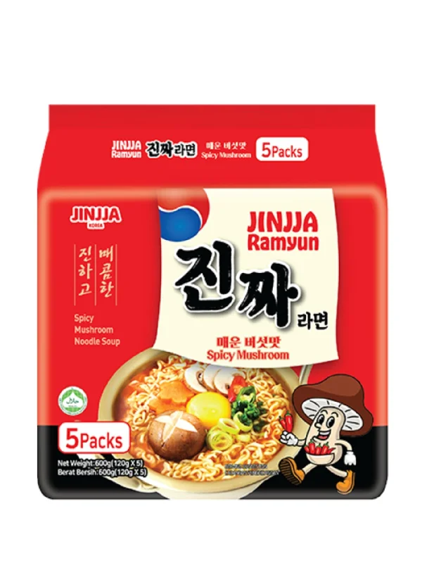 JINJJA RAMYUN SPICY MUSHROOM 5X120G