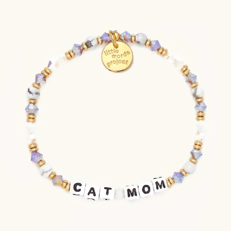 Little Words Project : Cat Mom - Mom Life Bracelet - S/M