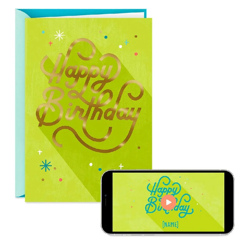 Hallmark : Happy Birthday Script Video Greeting Birthday Card