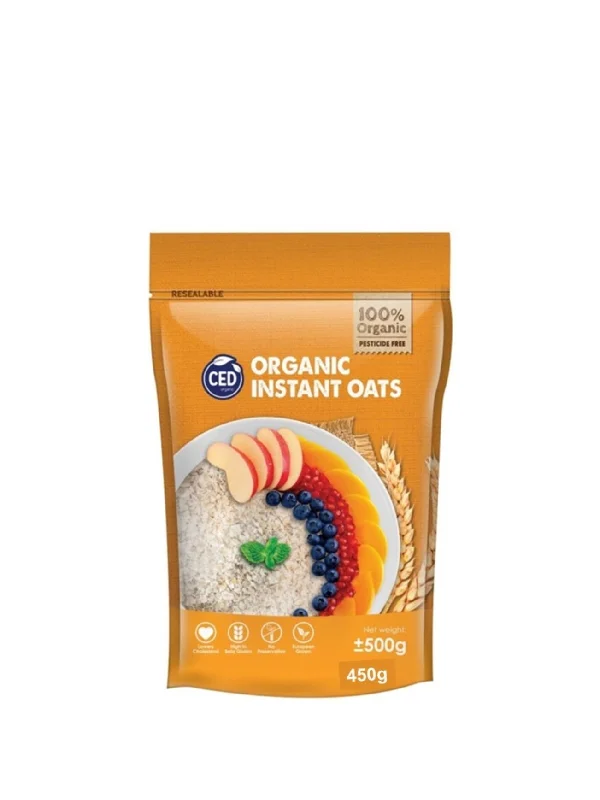 CED ORGANIC INSTANT ROLLED OAT 450G