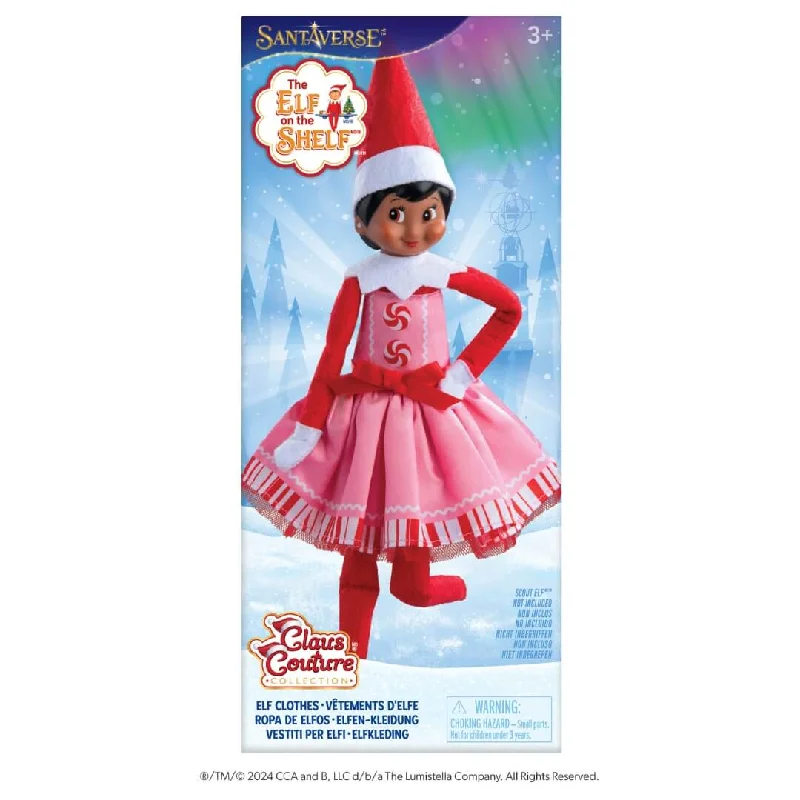 The Elf on the Shelf® Claus Couture Collection® Pink Peppermint Party Dress