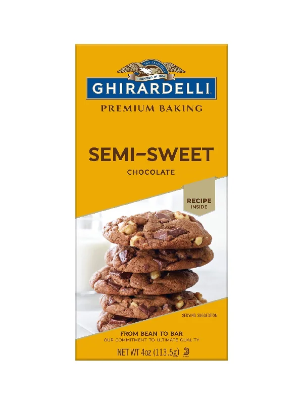 GHIRARDELLI CHOC BKG BAR SEMI SWEET 4OZ