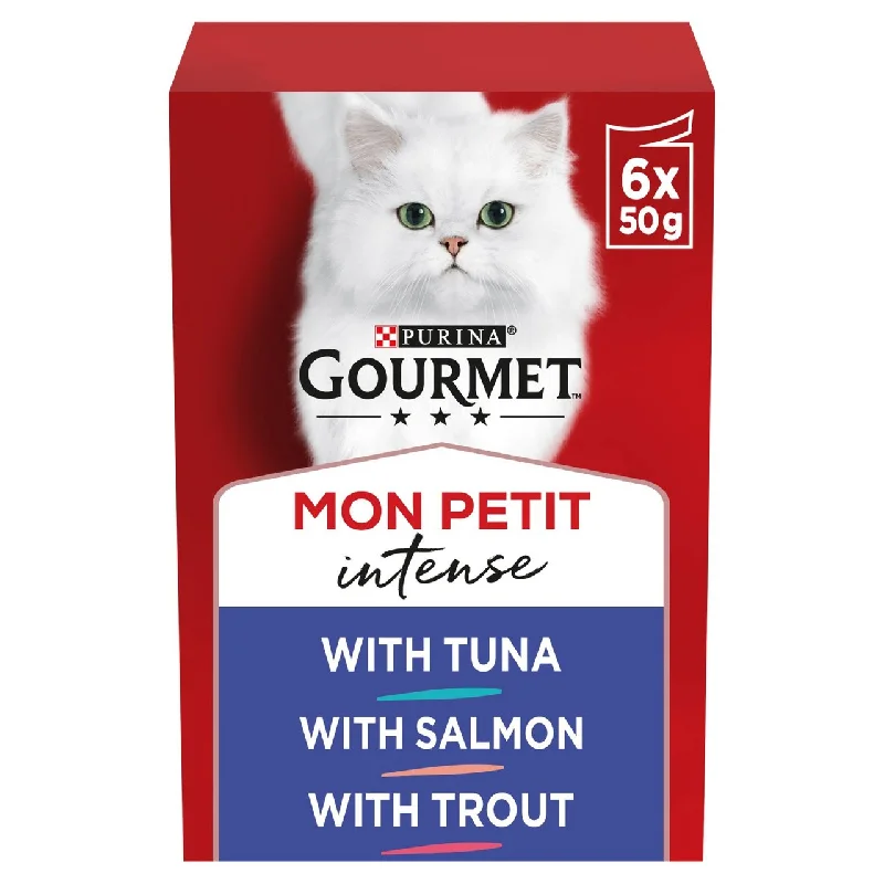 Gourmet Mon Petit Cat Food Pouches Fish 6 x 50g