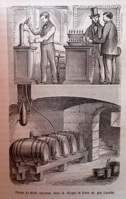 (Wine, Beer, Cider) Hermann-Lachapelle & Charles Glover. Des Boissons Gazeuses: Aux Points de vue Alimentaire, Hygenique et Industriel. Guide Pratique du Fabricant & du Consommateur.