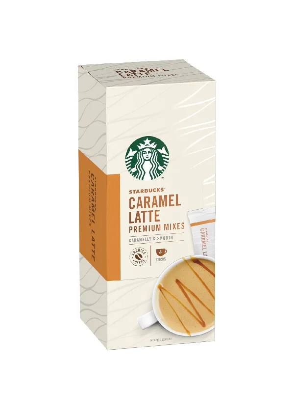 STARBUCKS PREMIUM INSTANT CARAMEL LATTE 4S