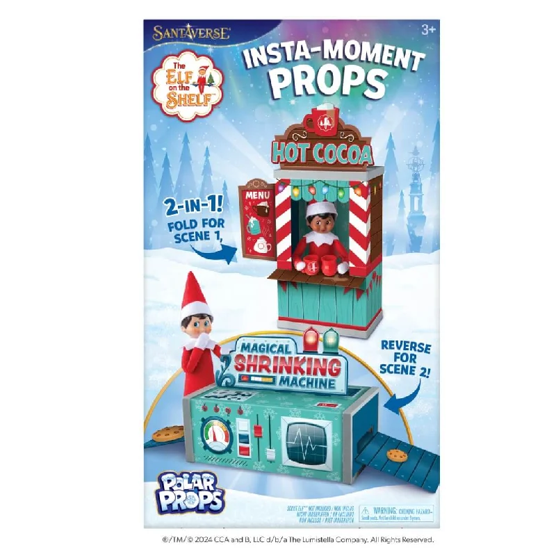 The Elf on the Shelf® Polar Props® Insta-Moment Props - Silly Shrinking Machine or Festive Coca Stand!