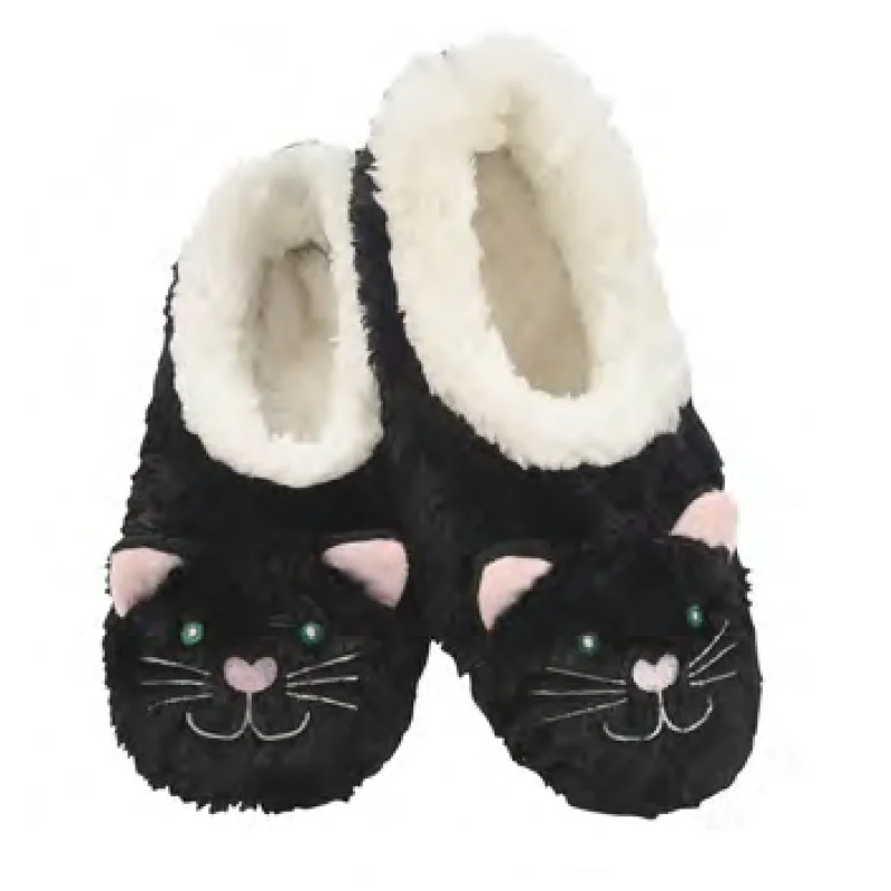 Women's Furry Animals Cozy Snoozies® Black Cat