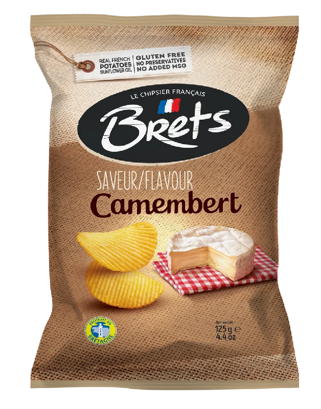 BRETS POTATO CRISPS CAMEMBERT 125G