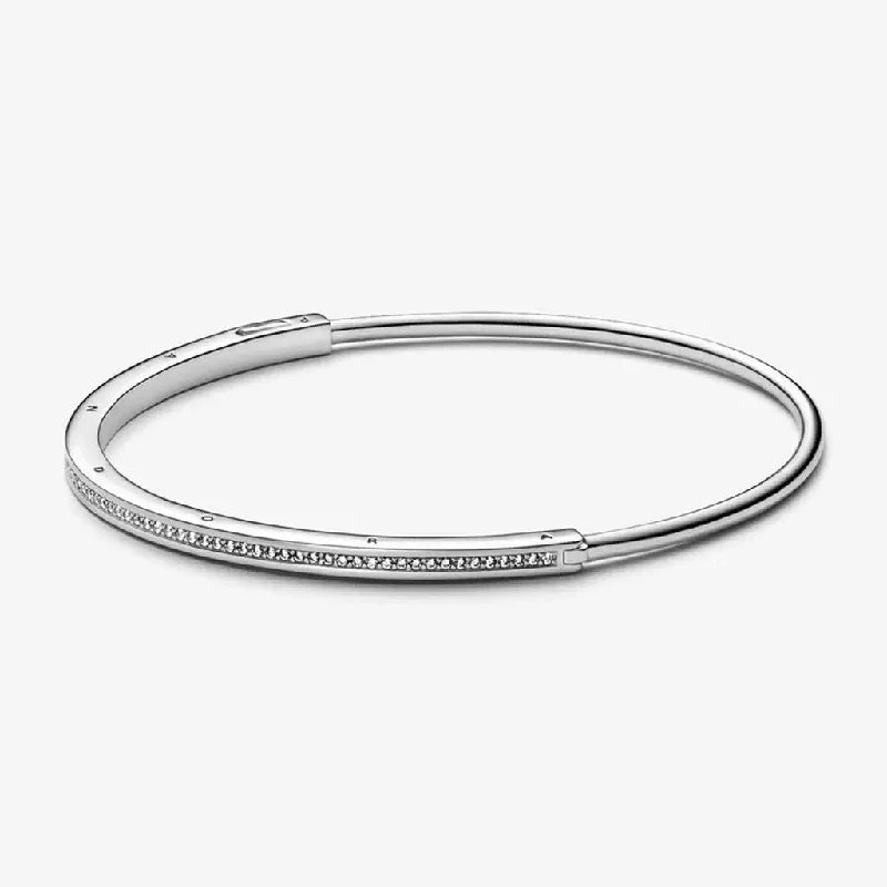 PANDORA : Pandora Signature I-D Pavé Bangle