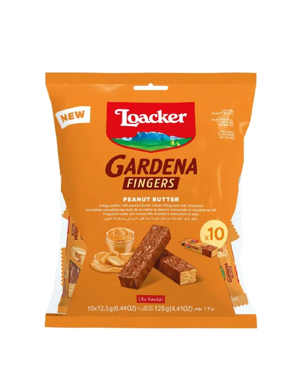 LOACKER GARDENA FINGERS PEANUT BUTTER 125G