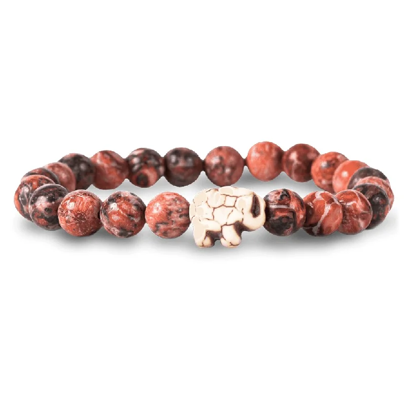 Fahlo : The Expedition Bracelet - Elephant-Tracking Bracelet in Desert Stone