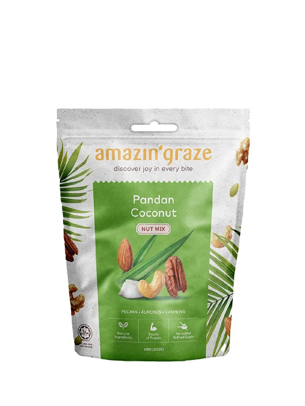 AMAZIN' GRAZE PANDAN COCONUT NUT MIX 100G