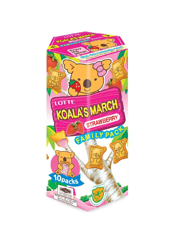 LOTTE KOALAS MARCH STRAWBERRY FAMILY PACK 195G