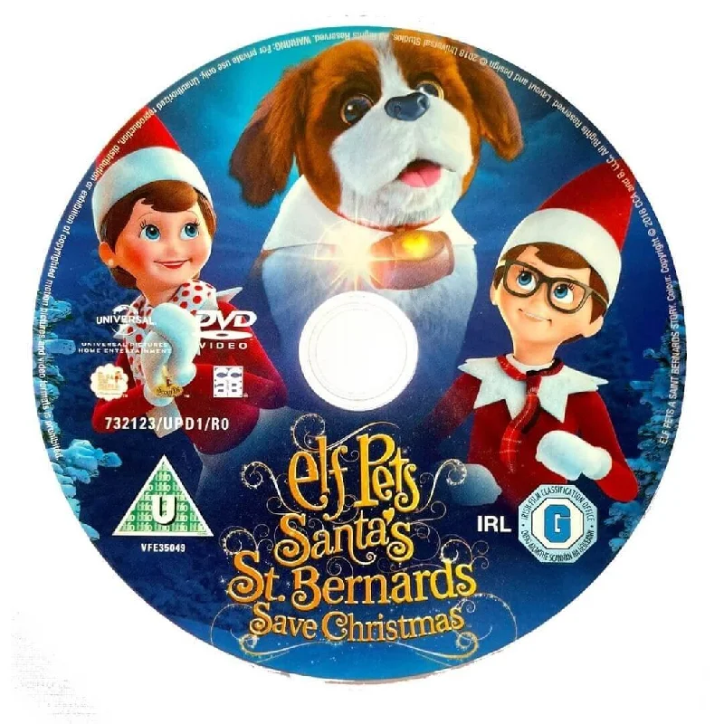 The Elf on the Shelf® Elf Pets®: Santa’s St. Bernards Save Christmas DVD (Disc only)