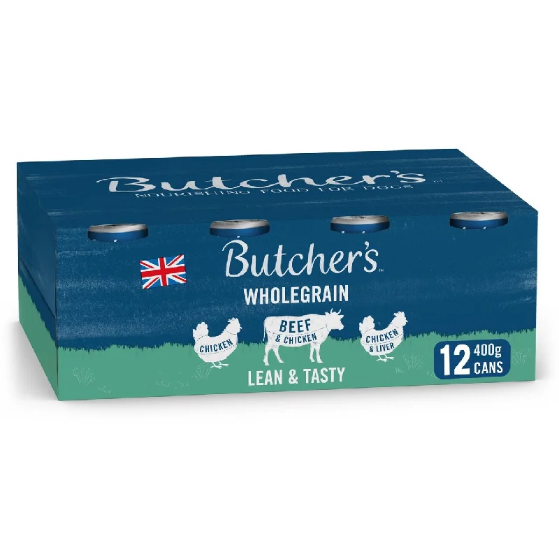 Butcher's Lean & Tasty Low Fat Dog Food Tins 12 x 400g