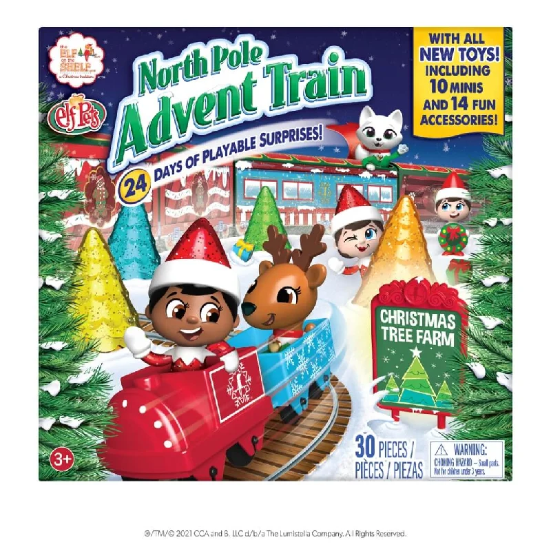 The Elf on the Shelf® North Pole Advent Train Calendar (.....includes 10 Minis!)