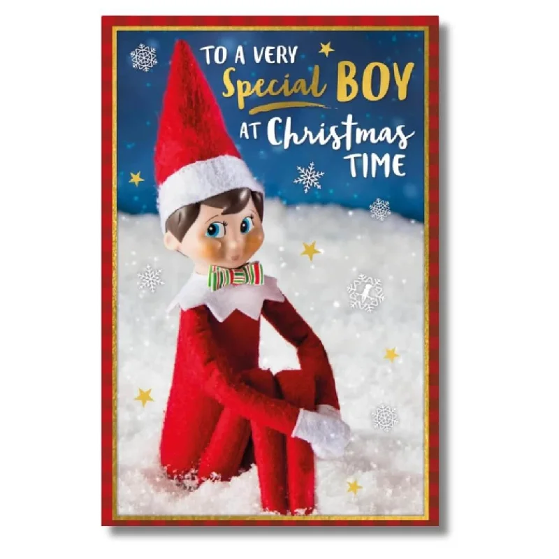 The Elf on the Shelf® Special Boy Christmas Card