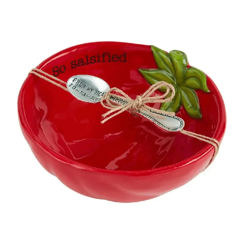 Mud Pie : Tomato Dip Bowl Set