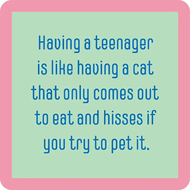 Drinks On Me : Teenager Cat Coaster