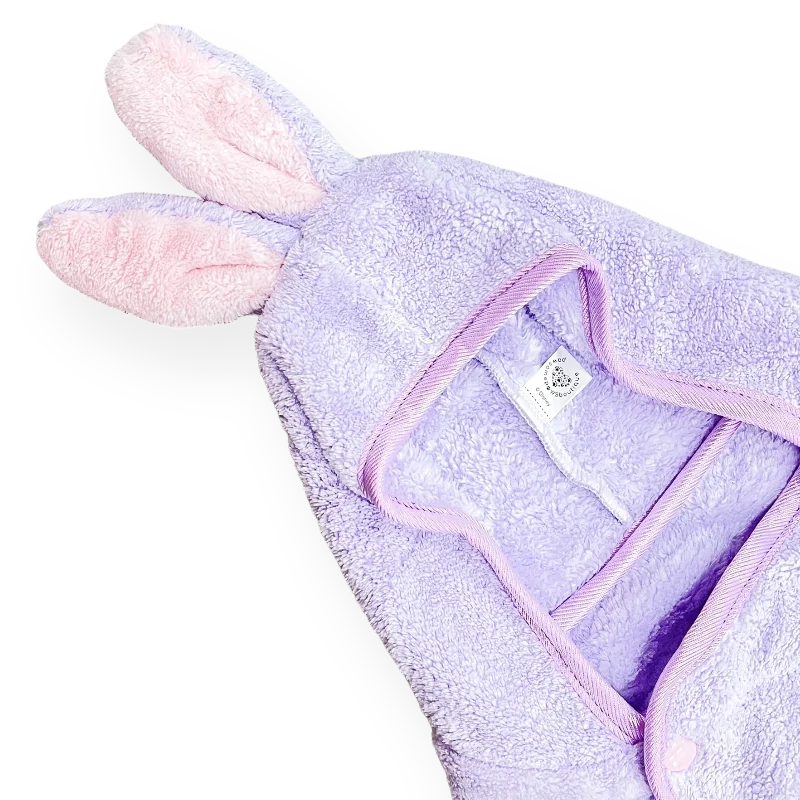 Disney© Hooded Microfibre Towel - Bambi + Friends Lilac