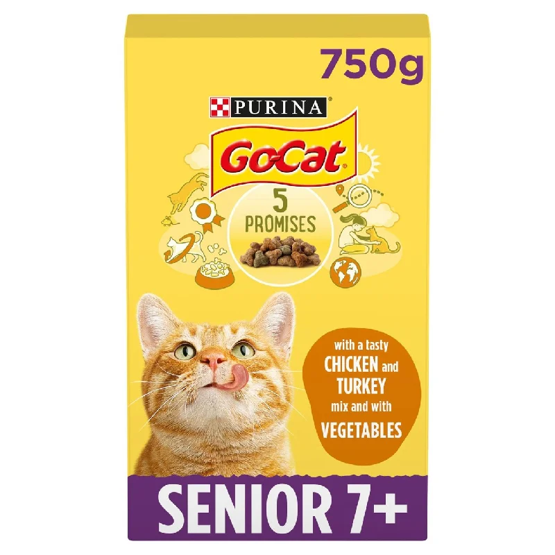 Go-Cat Senior Chicken & Veg Dry Cat Food 750g