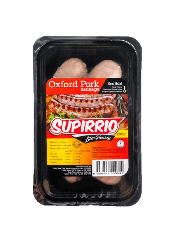 SF OXFORD PORK SAUSAGE 200G