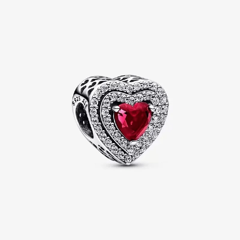 PANDORA : Sparkling Levelled Heart Charm