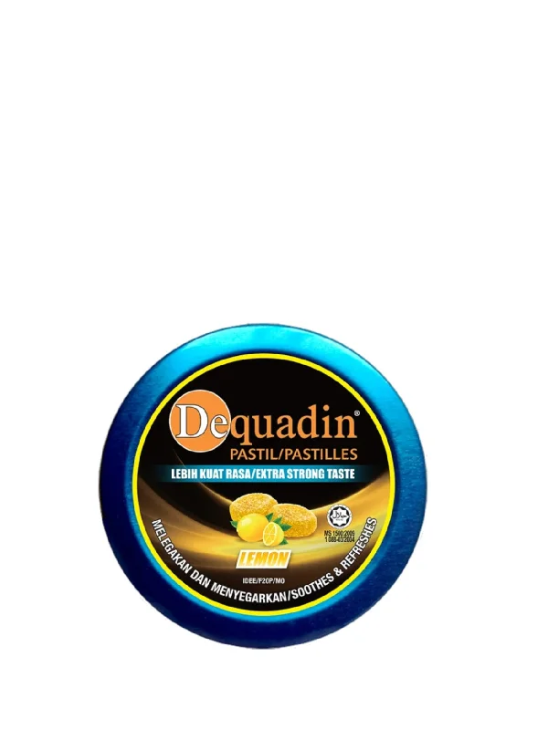 DEQUADIN PASTILLE EXTRA STRONG LEMON 46G