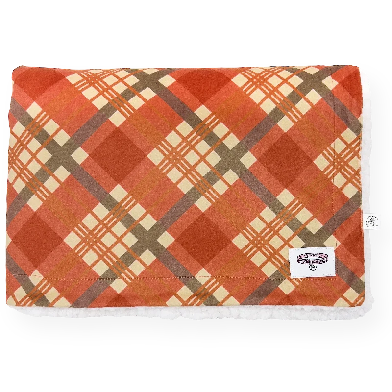 Dog Blanket - Pumpkin Plaid