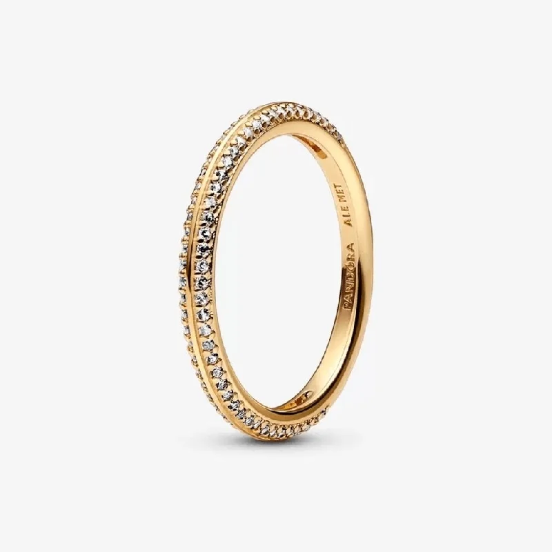 PANDORA : Pandora ME Pavé Ring - Gold Plated