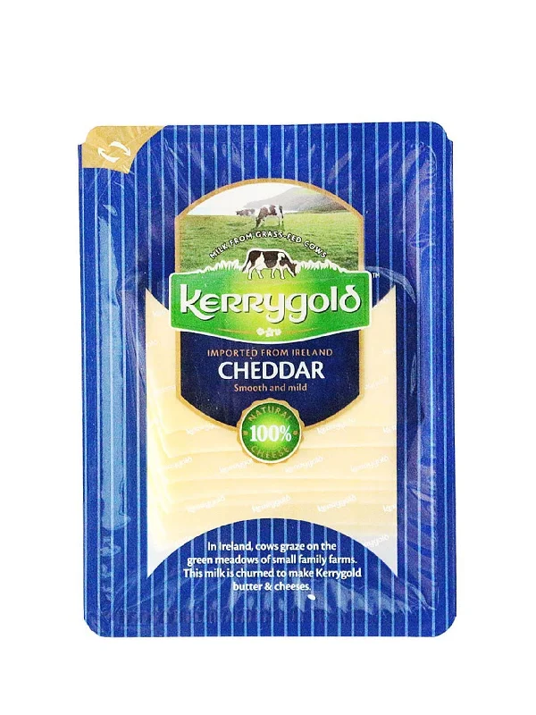 KERRYGOLD WHITRE/MILD CHEDDAR SLICE 150G