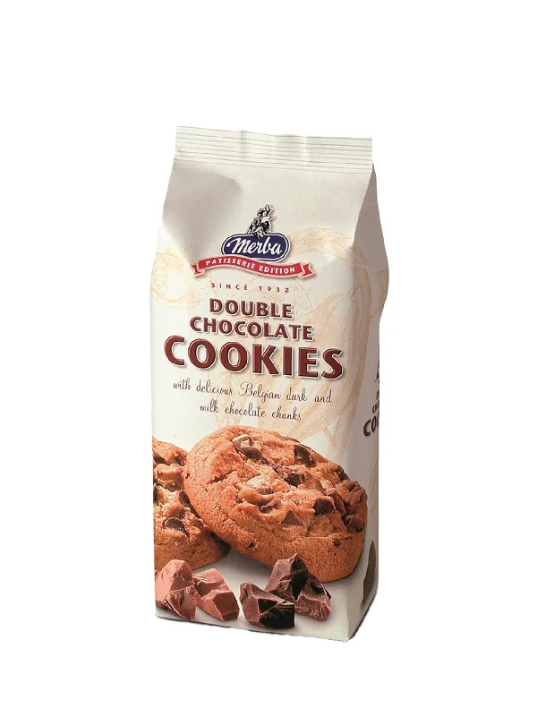 MERBA PATISSERIE DOUBLE CHOC COOKIES 200G