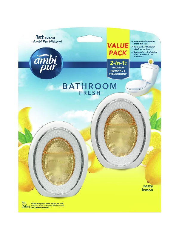 AMBI PUR BATHROOM FRESH ZESTY LEMON 2X6ML