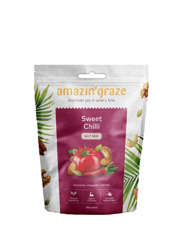 AMAZIN' GRAZE SWEET CHILLI NUT MIX 100G