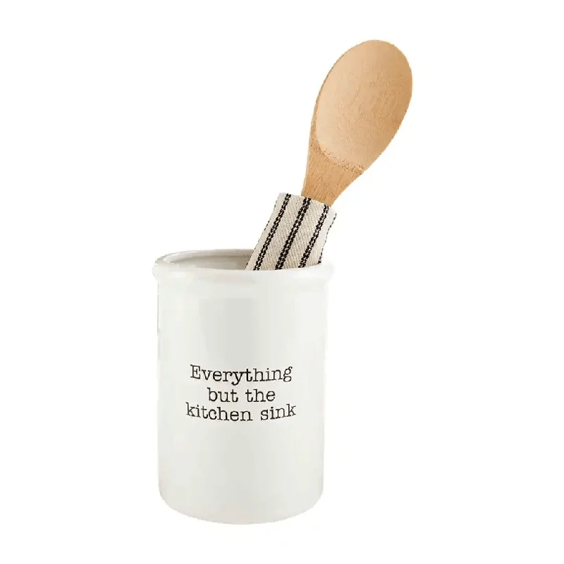 Mud Pie : Utensil Holder And Towel Set