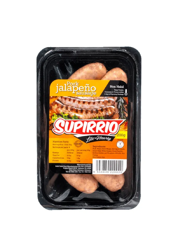 SF PORK JALAPENO SAUSAGE 200G