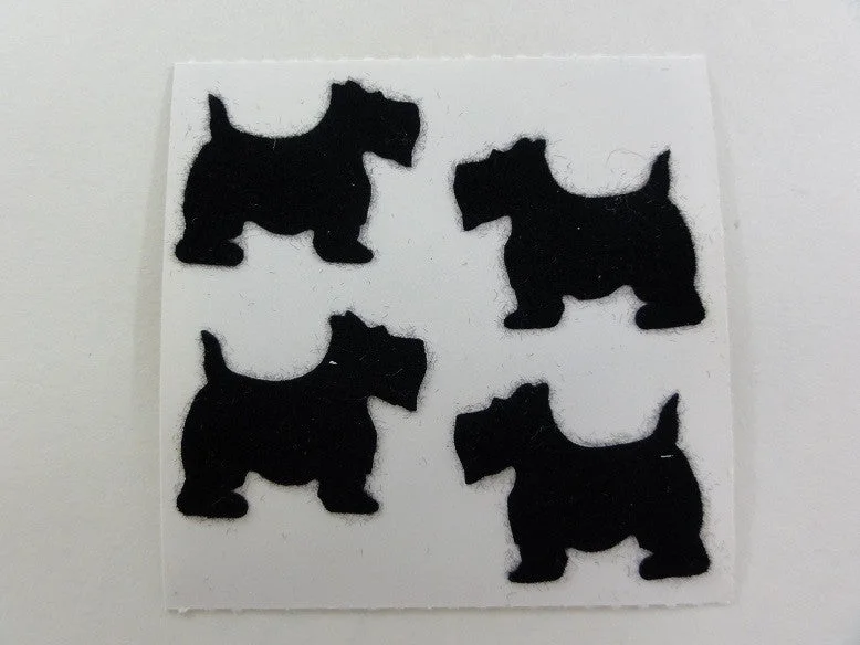 Sandylion Dog Fuzzy Sticker Sheet / Module - Vintage & Collectible