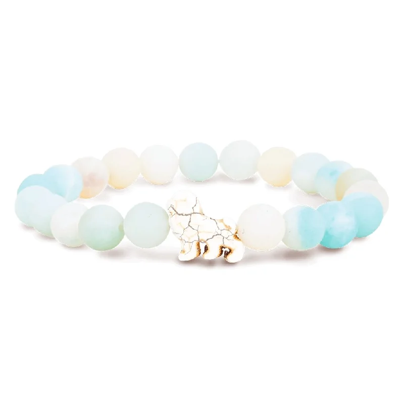 Fahlo : The Excursion Bracelet - Lion-Tracking Bracelet in Sky Stone