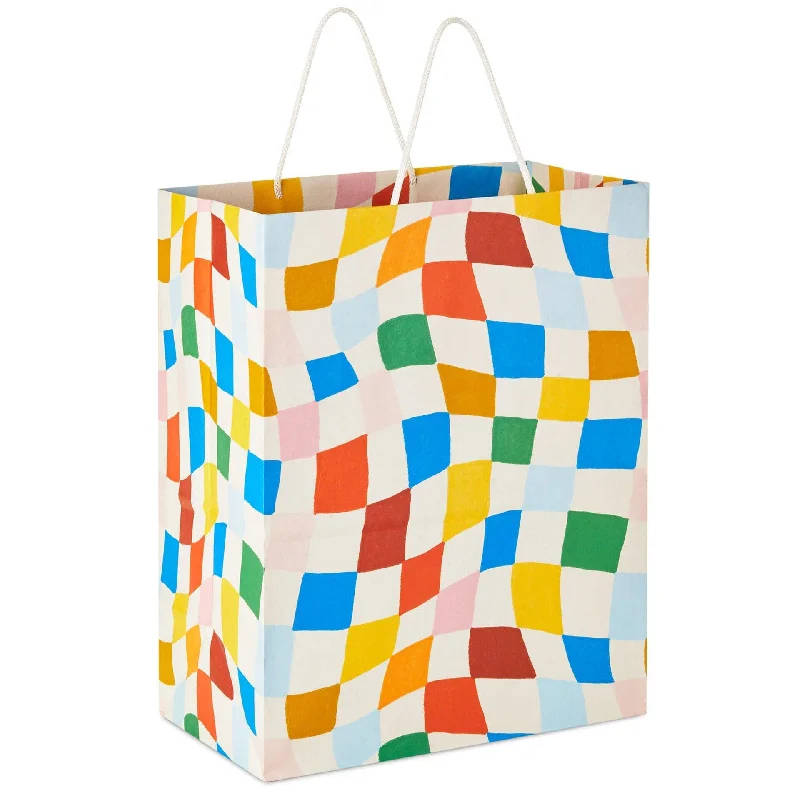 Hallmark : 13" Wavy Checkered Large Gift Bag