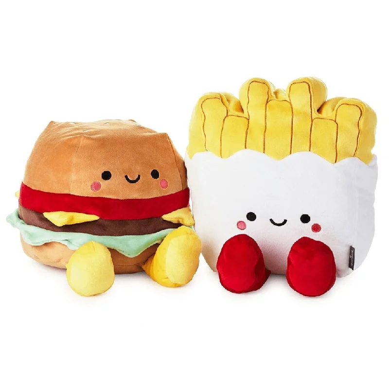 Hallmark : Large Better Together Burger and Fries Magnetic Plush, 10.25"