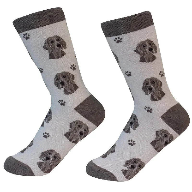 Dog Breed Crew Socks - Weimeraner