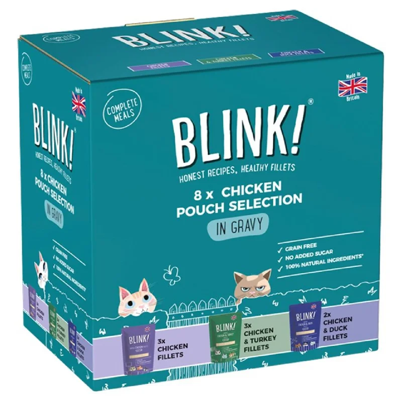 Blink! Chicken Fillets Selection In Gravy Multipack 8 x 85g