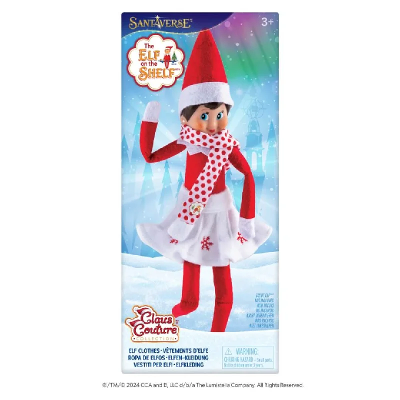 The Elf on the Shelf® Claus Couture Collection® Snowflake Skirt & Scarf