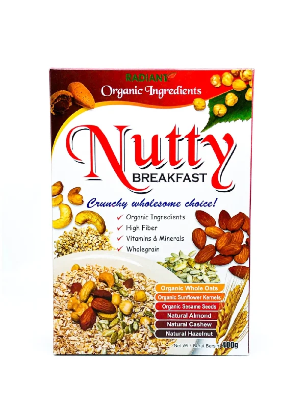 RADIANT ORG NUTTY BREAKFAST CEREAL 400G