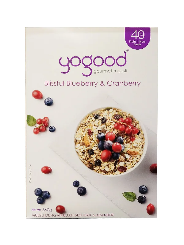 YOGOOD G/MUESLI BLISSFUL BBERRY & CBERRY 350G