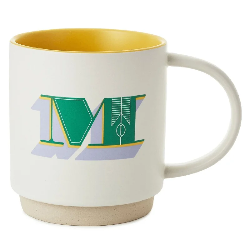 Hallmark : Initial Monogram 16 oz. Mug, M